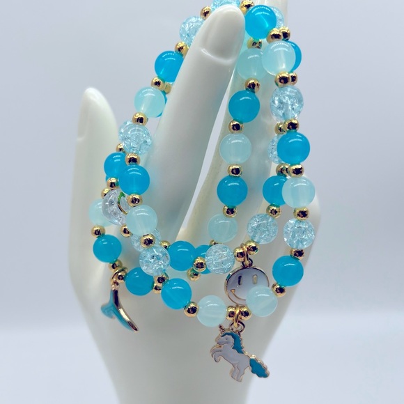Aquamarine Fantasy Bracelet Set - Picture 7 of 8